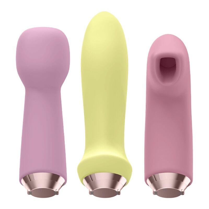 SATISFYER - MARVELOUS FOUR SET VIBRADOR & SUCCIONADOR - Optelum