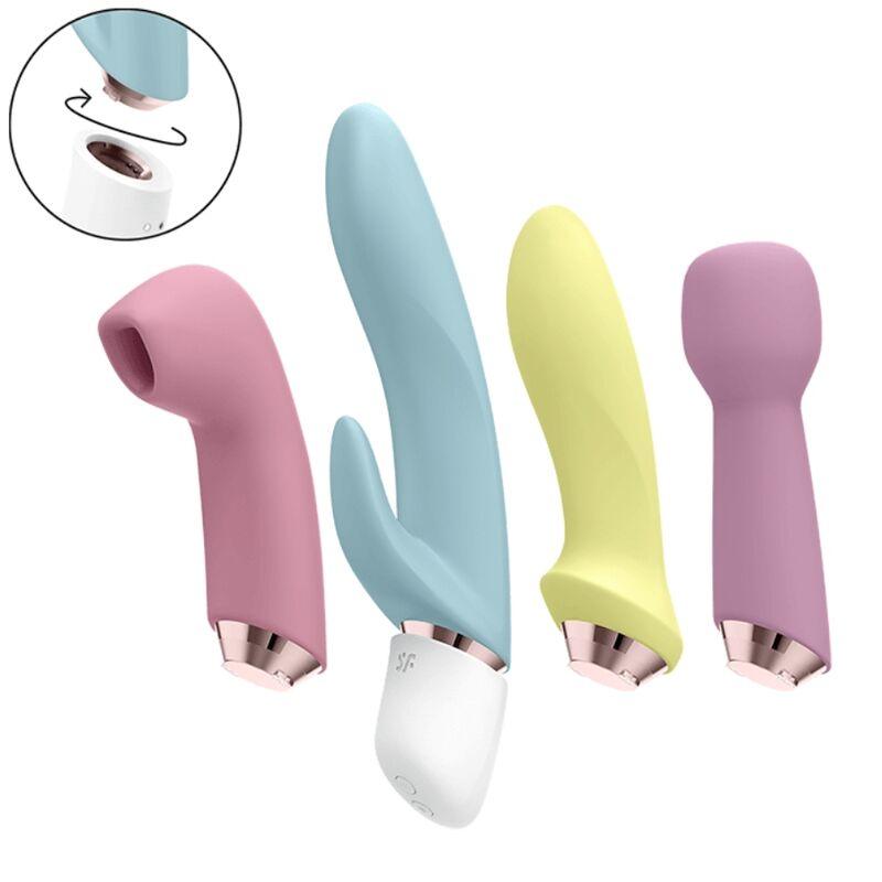 SATISFYER - MARVELOUS FOUR SET VIBRADOR & SUCCIONADOR - Optelum