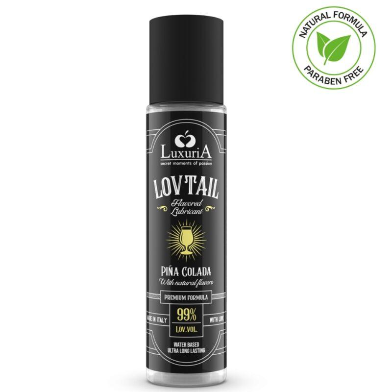 INTIMATELINE - LUXURIA LOVTAIL LUBRICANTE BASE AGUA PIÑA COLADA 60 ML - Optelum