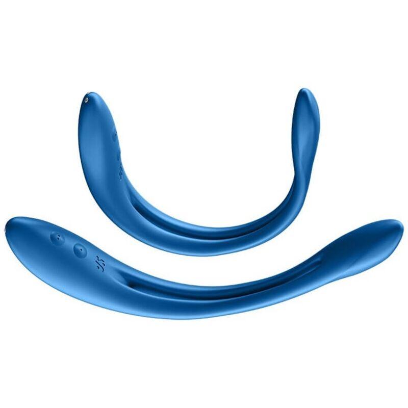 SATISFYER - ELASTIC GAME MULTI VIBRADOR AZUL - Optelum