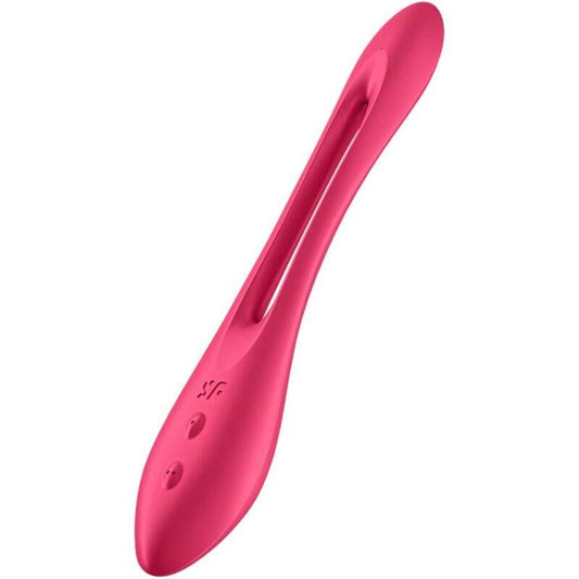 SATISFYER - ELASTIC JOY MULTI VIBRADOR ROJO - Optelum