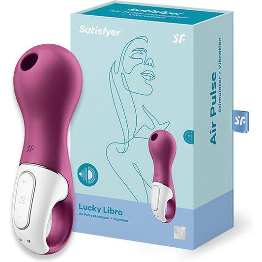 SATISFYER - LUCKY LIBRA SUCCIONADOR Y VIBRADOR - Optelum
