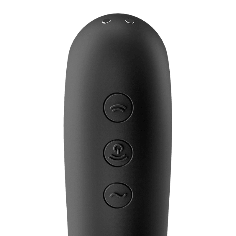 SATISFYER - DUAL KISS ESTIMULADOR CLITORIS NEGRO - Optelum
