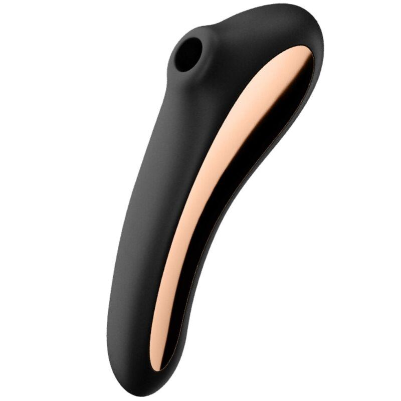 SATISFYER - DUAL KISS ESTIMULADOR CLITORIS NEGRO - Optelum