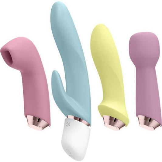 SATISFYER - MARVELOUS FOUR SET VIBRADOR & SUCCIONADOR - Optelum