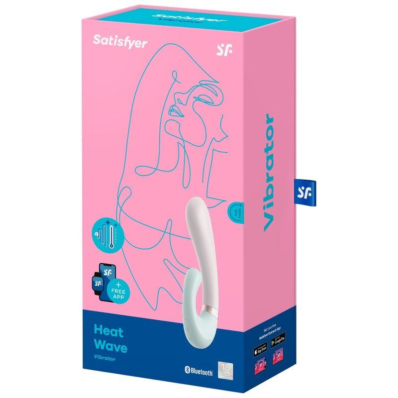 SATISFYER - HEAT WAVE VIBRADOR APP ROSA - Optelum