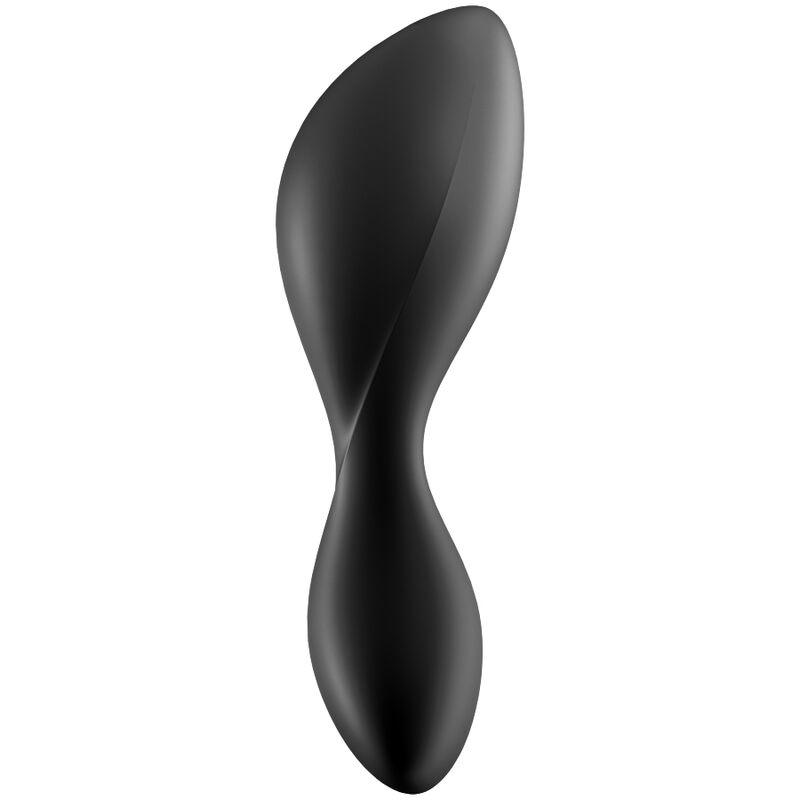 SATISFYER - TRENDSETTER PLUG VIBRADOR APP NEGRO - Optelum