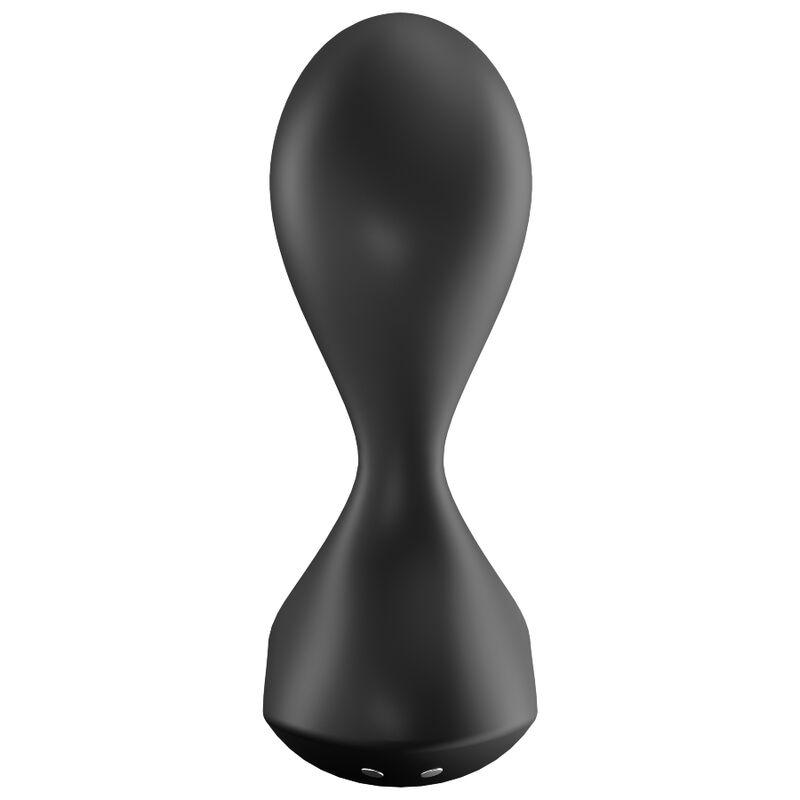 SATISFYER - SWEET SEAL PLUG VIBRADOR APP NEGRO - Optelum