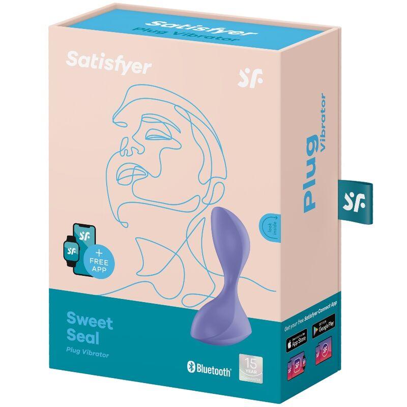 SATISFYER - SWEET SEAL PLUG VIBRADOR APP VIOLETA - Optelum