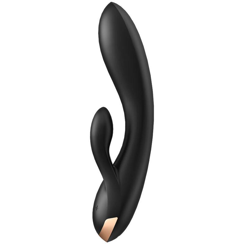 SATISFYER - DOUBLE FLEX VIBRADOR APP BLANCO - Optelum