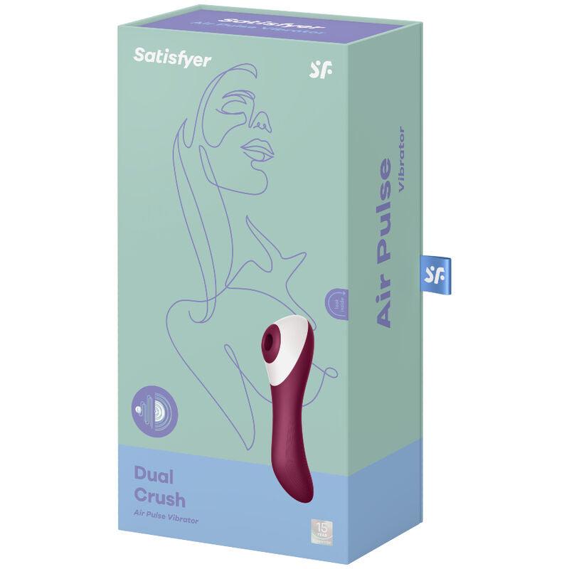 SATISFYER - DUAL CRUSH ESTIMULADOR Y VIBRADOR - Optelum