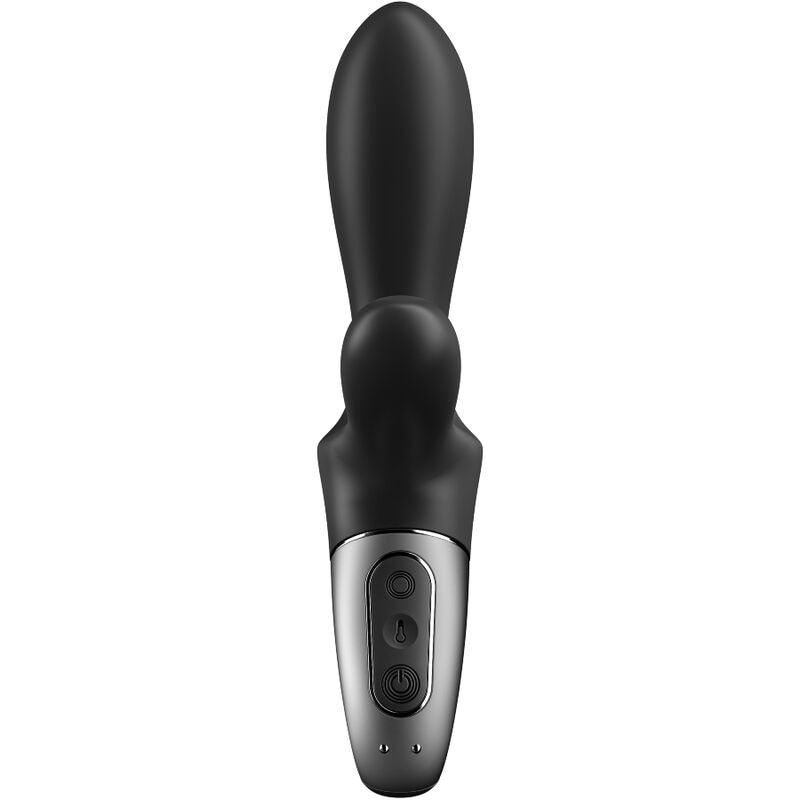 SATISFYER - HEAT CLIMAX+ VIBRADOR ANAL APP NEGRO - Optelum