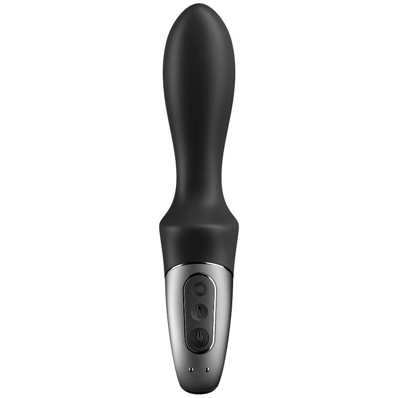 SATISFYER - HEAT CLIMAX VIBRADOR ANAL APP NEGRO - Optelum