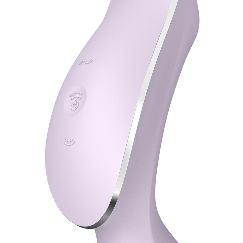 SATISFYER - CURVY TRINITY 2 ESTIMULADOR Y VIBRADOR NEGRO - Optelum
