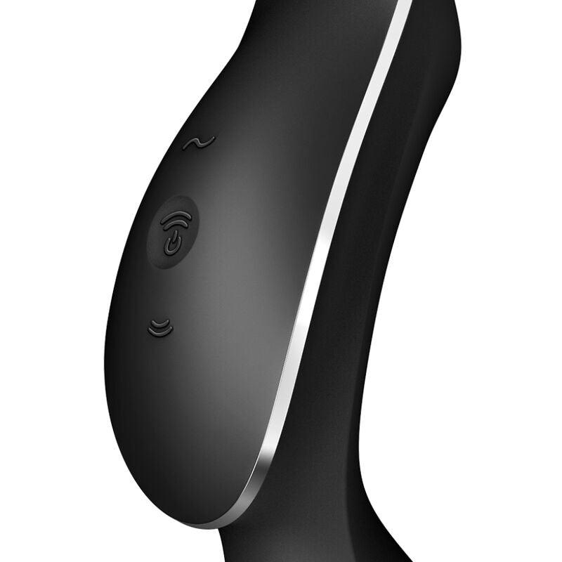 SATISFYER - CURVY TRINITY 2 ESTIMULADOR Y VIBRADOR NEGRO - Optelum