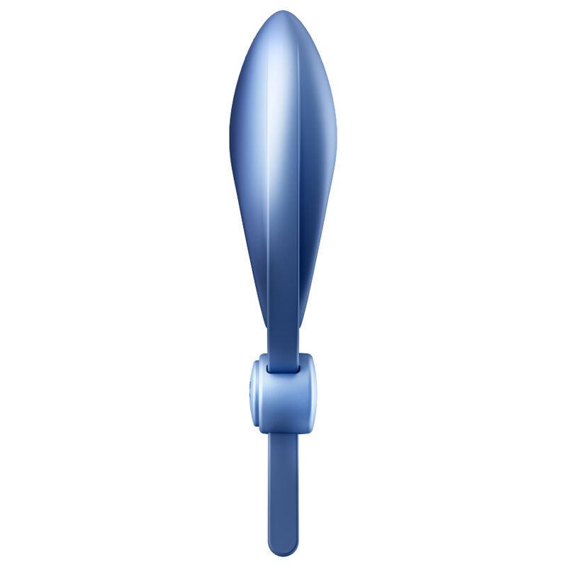 SATISFYER - SNIPER ANILLO VIBRADOR AZUL - Optelum