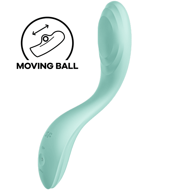 SATISFYER - RRROLLING PLEASURE VIBRADOR PUNTO G VERDE - Optelum