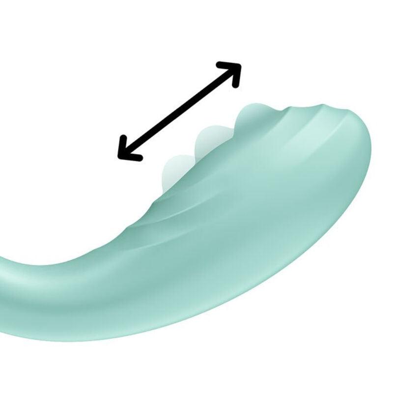 SATISFYER - RRROLLING PLEASURE VIBRADOR PUNTO G VERDE - Optelum