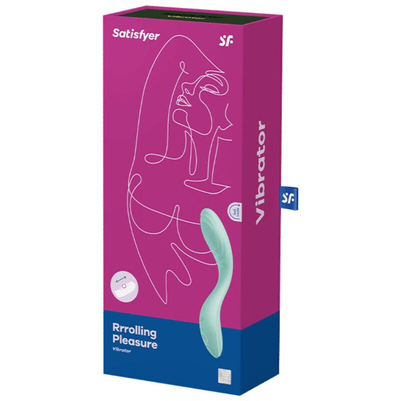 SATISFYER - RRROLLING PLEASURE VIBRADOR PUNTO G VERDE - Optelum