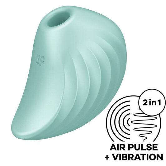 SATISFYER - PEARL DIVER ESTIMULADOR Y VIBRADOR VERDE - Optelum
