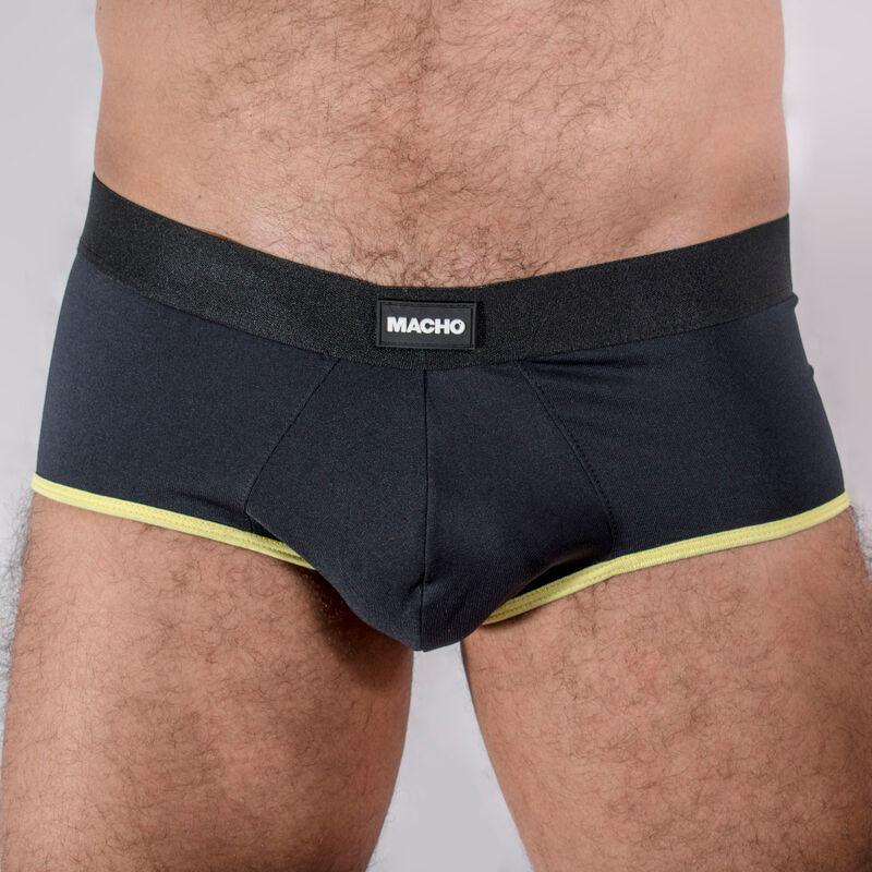 MACHO - MS24A CALZONCILLO BRIEF DARK AMARILLO S - Optelum