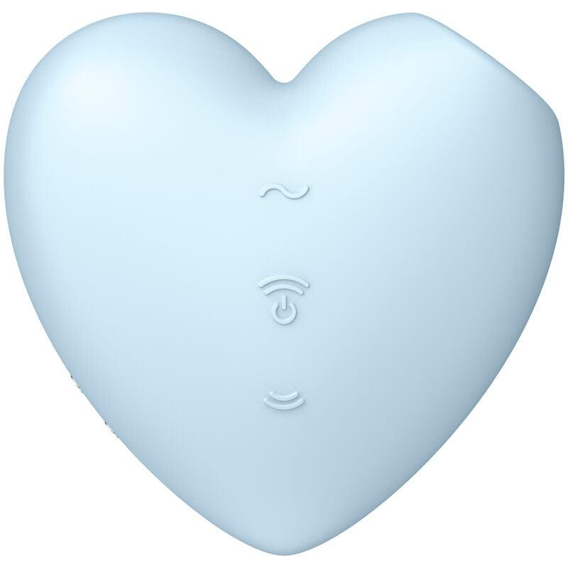 SATISFYER - CUTIE HEART ESTIMULADOR Y VIBRADOR ROSA - Optelum