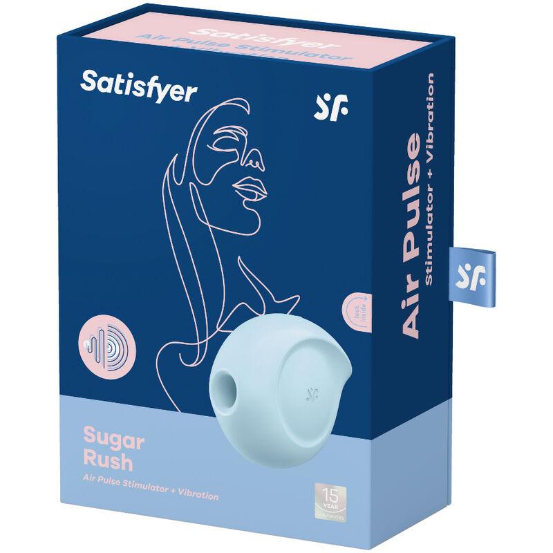 SATISFYER - SUGAR RUSH ESTIMULADOR Y VIBRADOR ROSA - Optelum