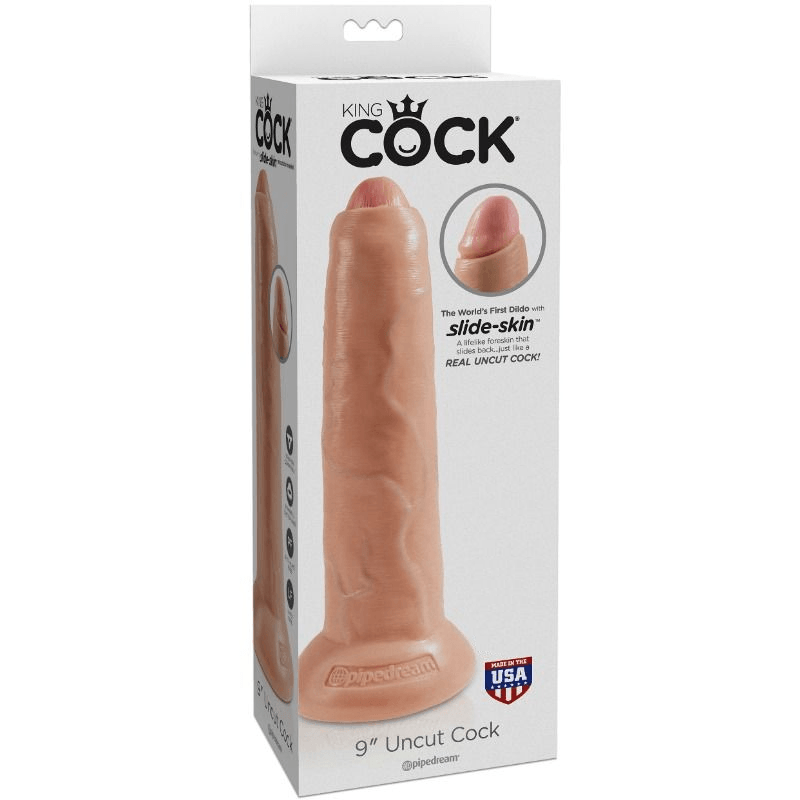 KING COCK - DILDO REALISTICO UNCUT NATURAL 23 CM - Optelum