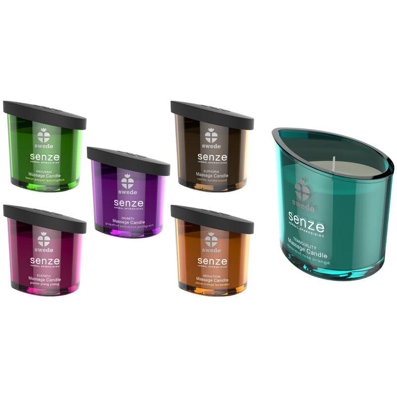 SWEDE - SENZE SEDUCTION VELA MASAJE - CLAVO, NARANJA, LAVANDA - Optelum