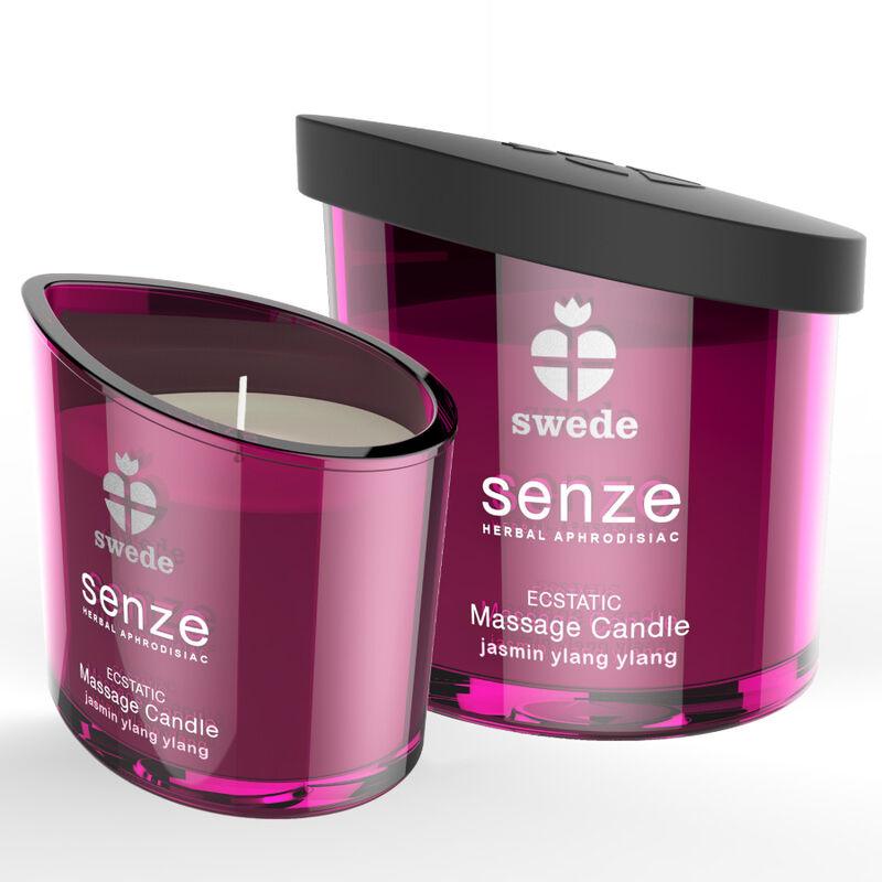 SWEDE - SENZE ECSTATIC VELA MASAJE - JAZMÍN, YLANG YLANG - Optelum