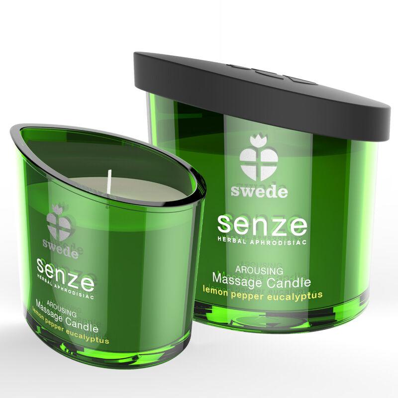 SWEDE - SENZE AROUSING VELA MASAJE - LIMÓN, PIMIENTA, EUCALIPTO - Optelum