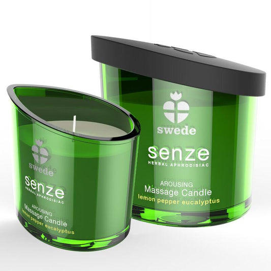 SWEDE - SENZE AROUSING VELA MASAJE - LIMÓN, PIMIENTA, EUCALIPTO - Optelum