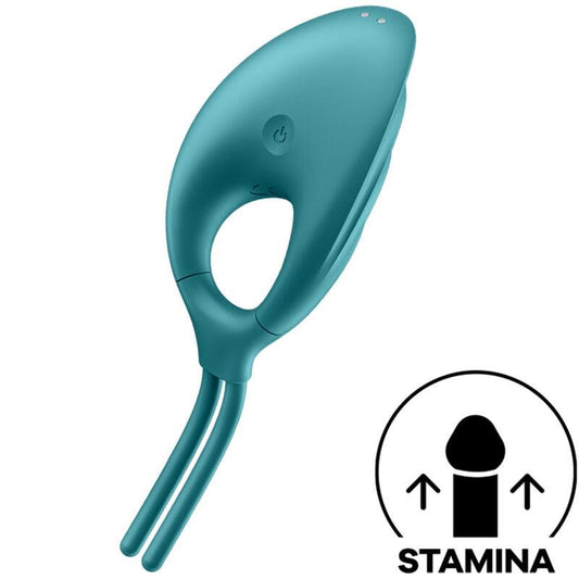 SATISFYER - SWORDSMAN ANILLO VIBRADOR VERDE - Optelum