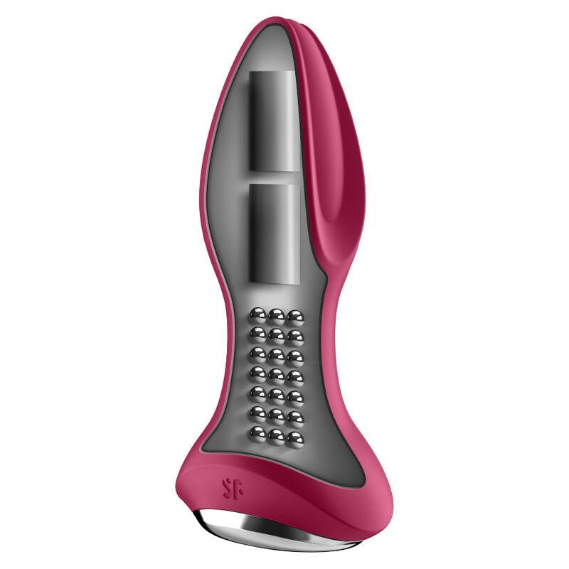 SATISFYER - ROTATOR PLUG 2+ PLUG VIBRADOR APP NEGRO - Optelum