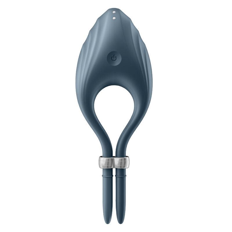 SATISFYER - DUELIST ANILLO VIBRADOR AZUL - Optelum