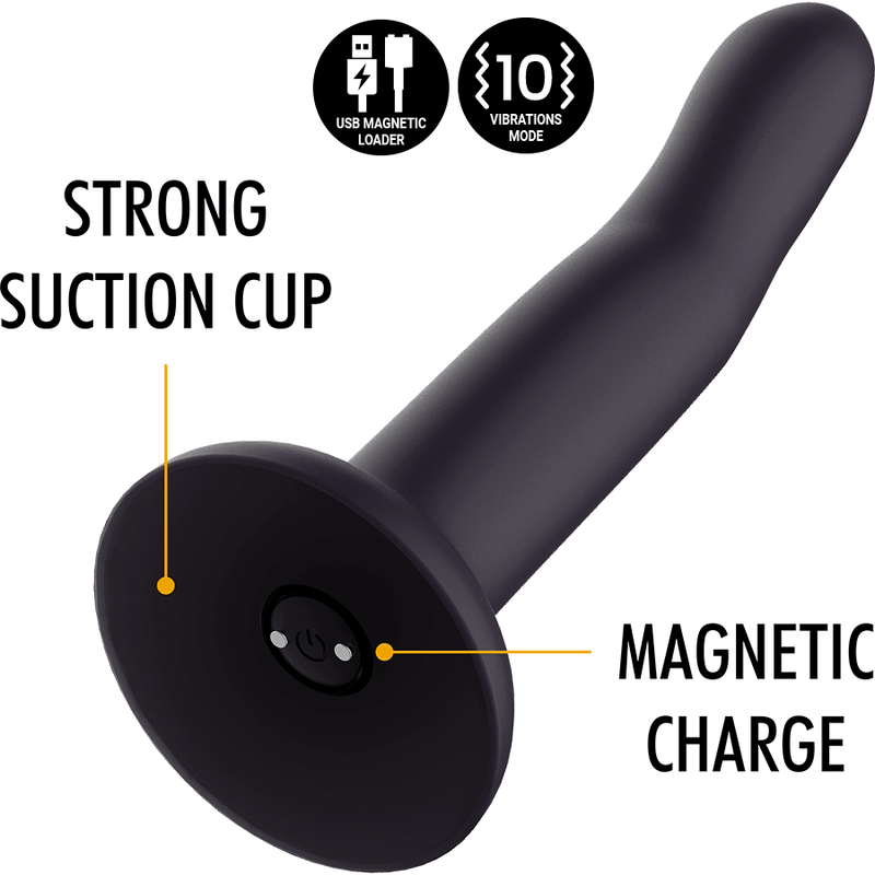 MYTHOLOGY - DUMAN MYSTIC DILDO M - VIBRADOR COMPATIBLE CON WATCHME WIRELESS TECHNOLOGY - Optelum