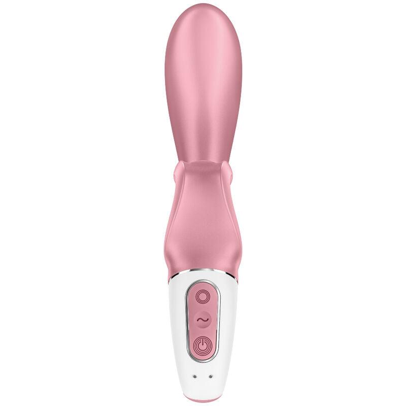SATISFYER - HUG ME VIBRADOR RABBIT APP AZUL - Optelum