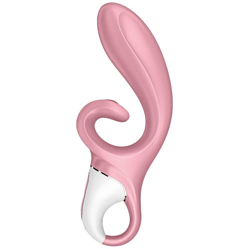 SATISFYER - HUG ME VIBRADOR RABBIT APP AZUL - Optelum