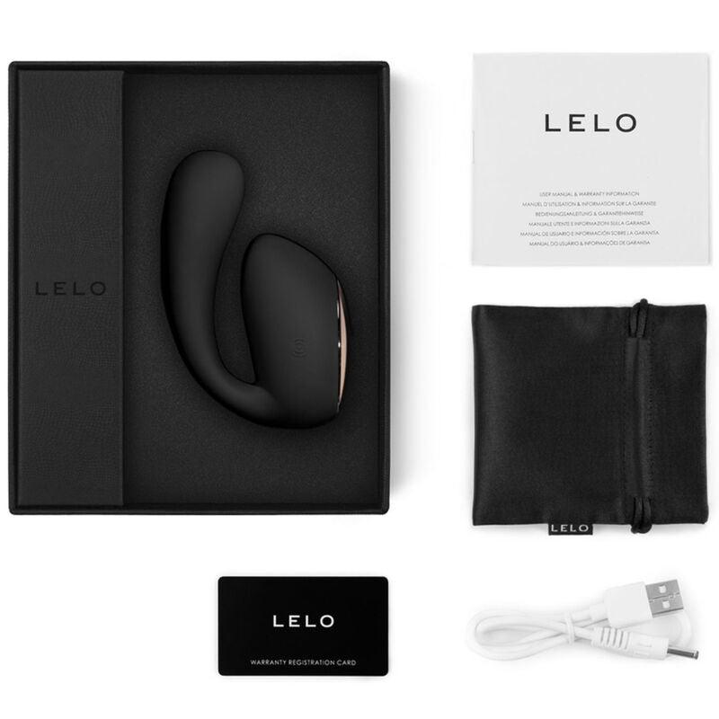 LELO - IDA WAVE MASAJEADOR PAREJAS NEGRO - Optelum