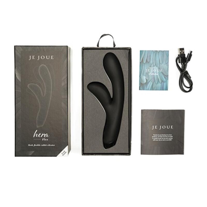 JE JOUE - HERA FLEX VIBRADOR RABBIT - NEGRO - Optelum