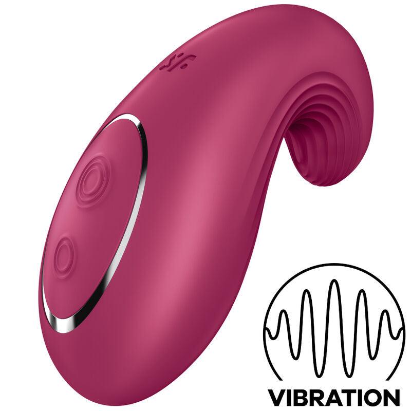 SATISFYER - DIPPING DELIGHT VIBRADOR LAY-ON AZUL - Optelum