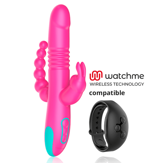 HAPPY LOKY - DONALD TRIPLE ESTIMULACIÓN: ANAL, PUNTO G & CLÍTORIS COMPATIBLE CON WATCHME WIRELESS TECHNOLOGY - Optelum