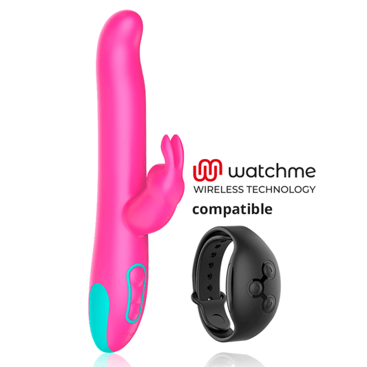 HAPPY LOKY - PLUTO RABBIT VIBRATOR & ROTATOR COMPATIBLE CON WATCHME WIRELESS TECHNOLOGY - Optelum