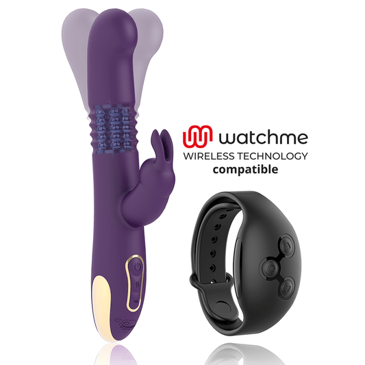 TREASURE - BASTIAN RABBIT UP & DOWN, ROTATOR & VIBRATOR COMPATIBLE CON WATCHME WIRELESS TECHNOLOGY - Optelum