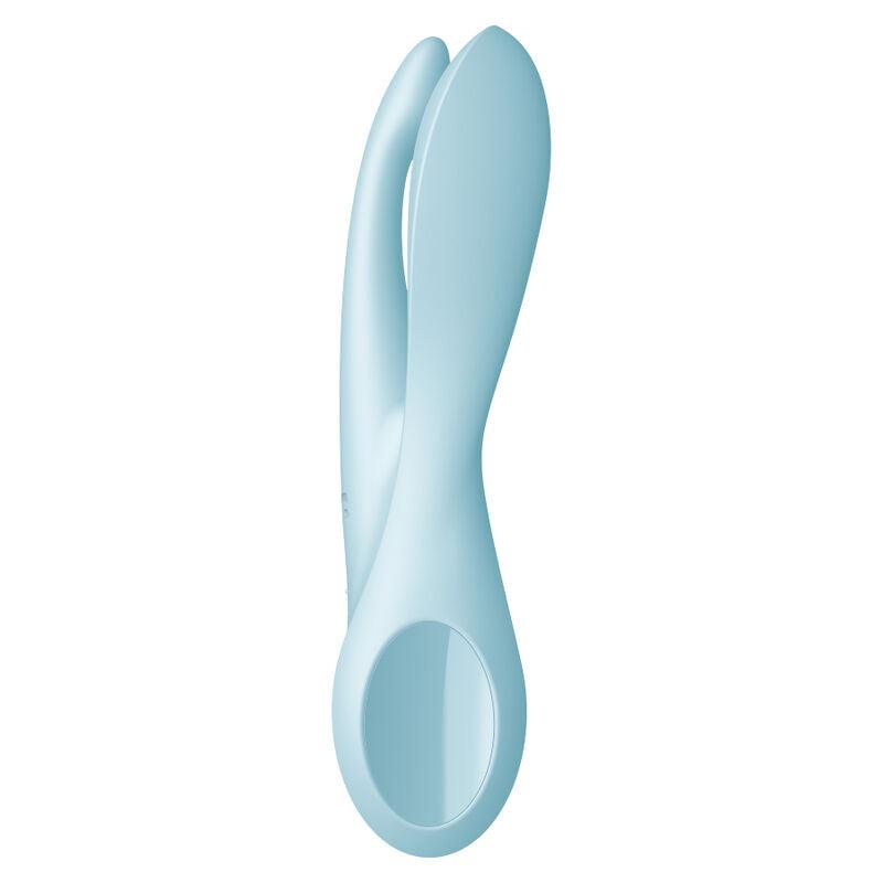 SATISFYER - THREESOME 1 VIBRADOR AZUL - Optelum