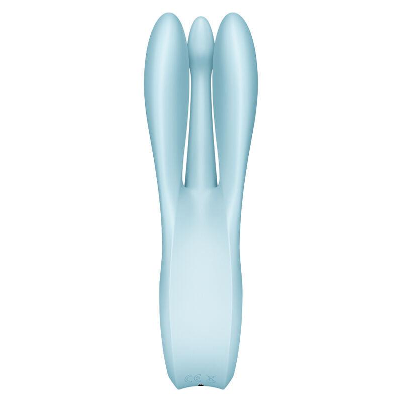 SATISFYER - THREESOME 1 VIBRADOR AZUL - Optelum