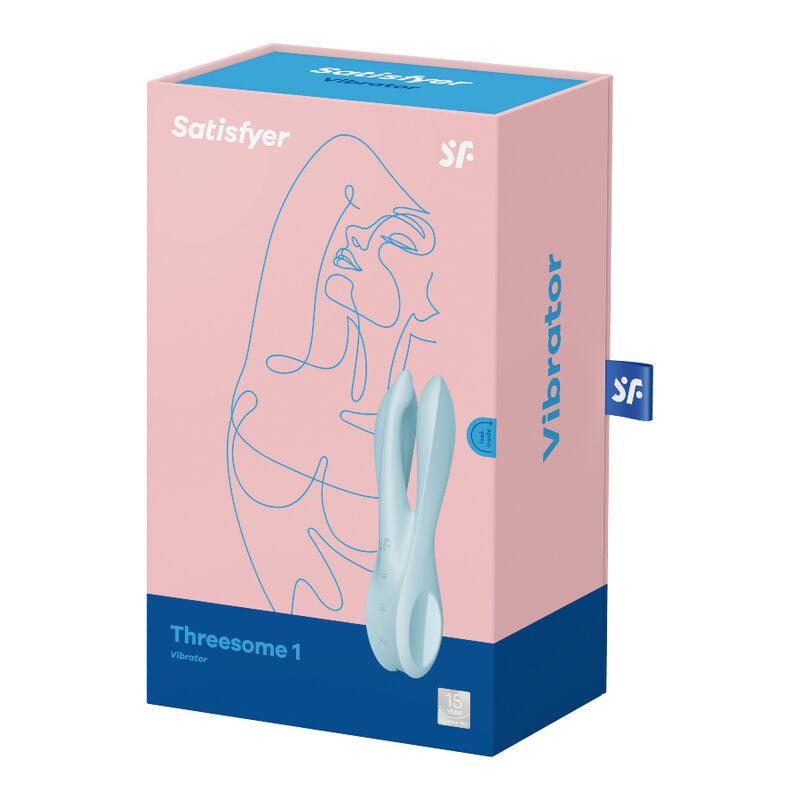 SATISFYER - THREESOME 1 VIBRADOR AZUL - Optelum