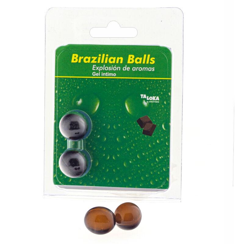 TALOKA - BRAZILIAN BALLS GEL ÍNTIMO CHOCOLATE 2 BOLAS - Optelum