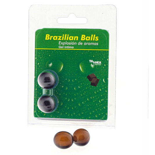 TALOKA - BRAZILIAN BALLS GEL ÍNTIMO CHOCOLATE 2 BOLAS - Optelum