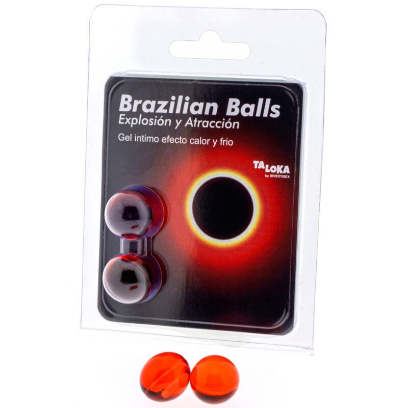 TALOKA - BRAZILIAN BALLS GEL EXCITANTE EFECTO CALOR Y FRÍO 2 BOLAS - Optelum